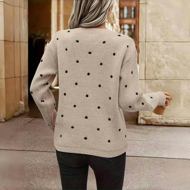 Thea - Dot Knitted Sweater