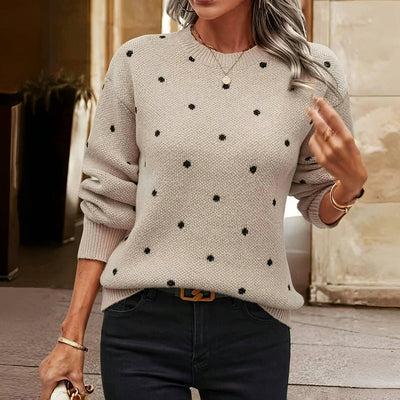 Thea - Dot Knitted Sweater