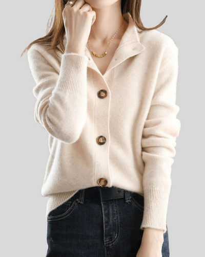 Bella - Retro Style Cashmere Cardigan