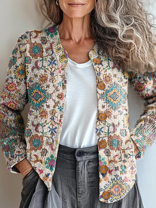 Callie - Stylish Exotic Pattern Jacket for a Unique Style
