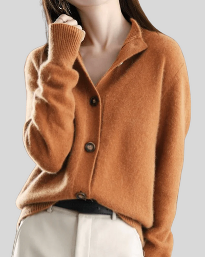 Bella - Retro Style Cashmere Cardigan