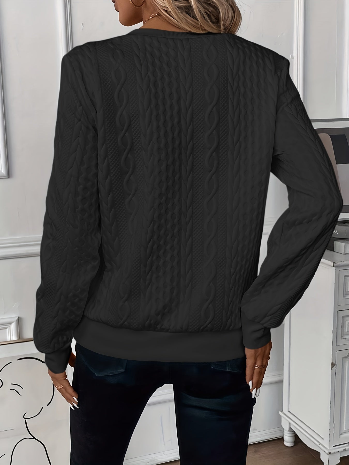 Niamh - Cable knit zip Sweater