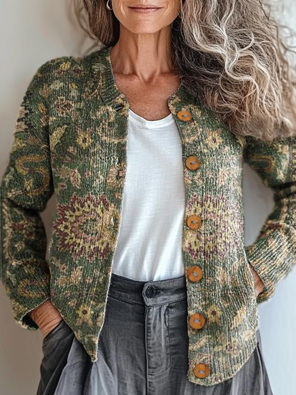 Niamh - Elegant Nature Inspired Pattern Jacket for Stylish Outdoor Adventures