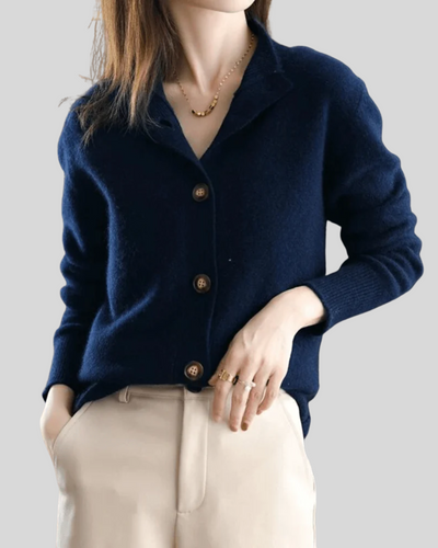 Bella - Retro Style Cashmere Cardigan