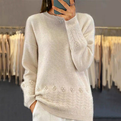 Mila - Floral Knit Sweater