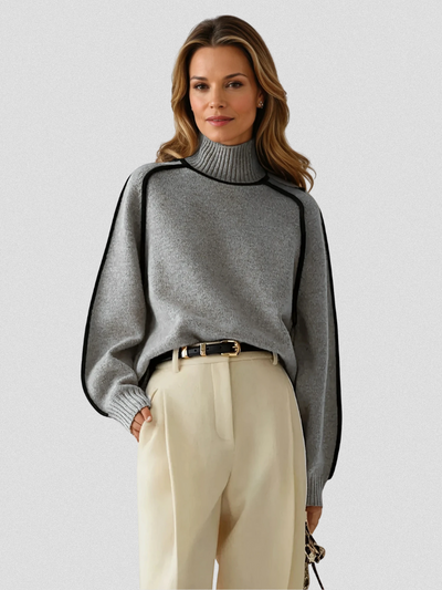 Phoebe - Contrast Trim Sweater