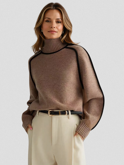 Phoebe - Contrast Trim Sweater