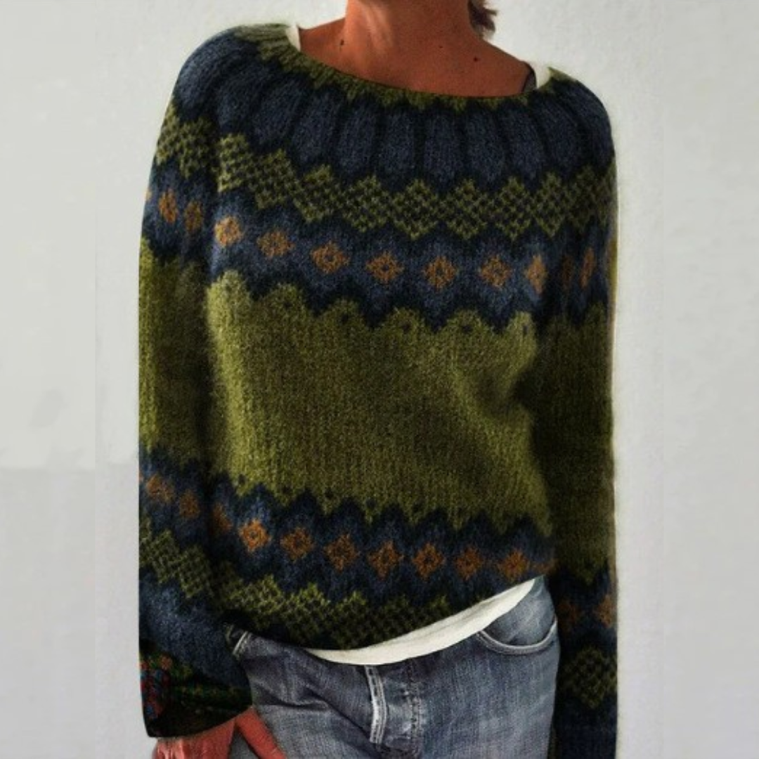 Maya - Comfortable Retro Sweater