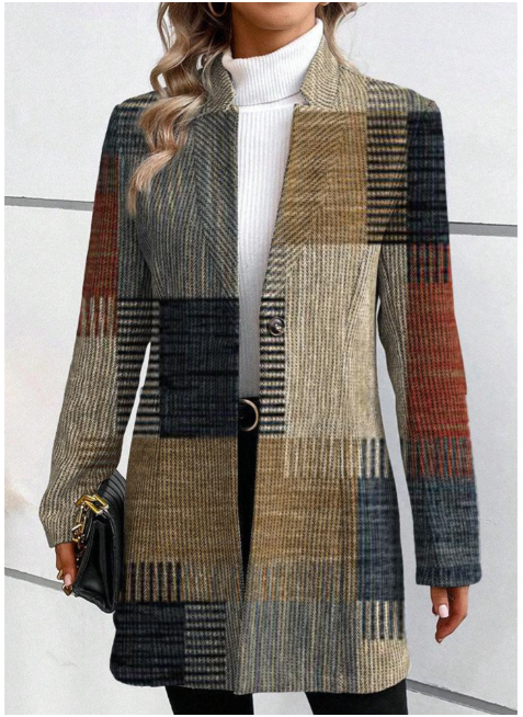 Orla - Elegant Patterned Blazer