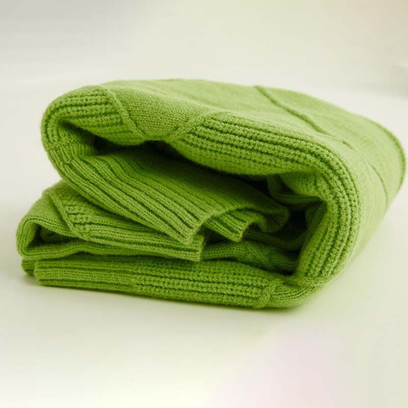 Lottie - Textured Turtleneck Knit Sweater