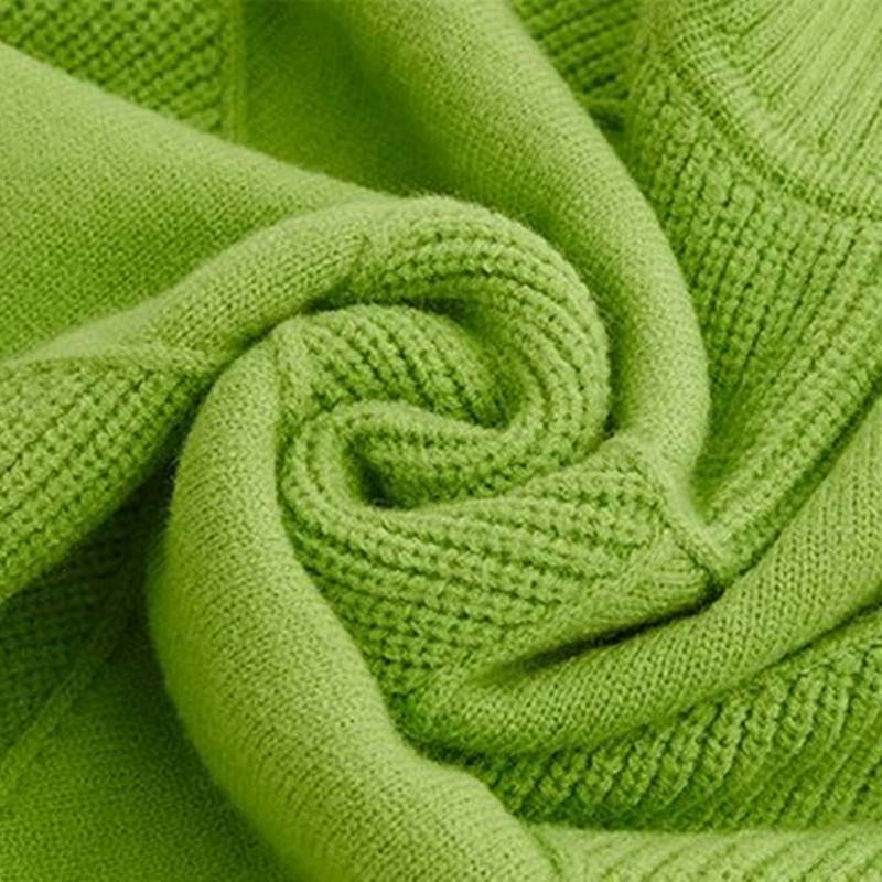 Lottie - Textured Turtleneck Knit Sweater